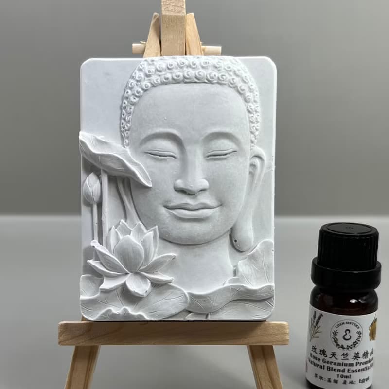清水模軟裝設計 佛像擺飾(四) 香氛擺件 水泥軟裝 附木架