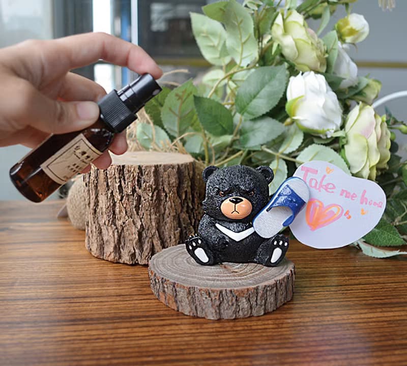 台灣黑熊原木擴香杯墊(送限量檜木純露)