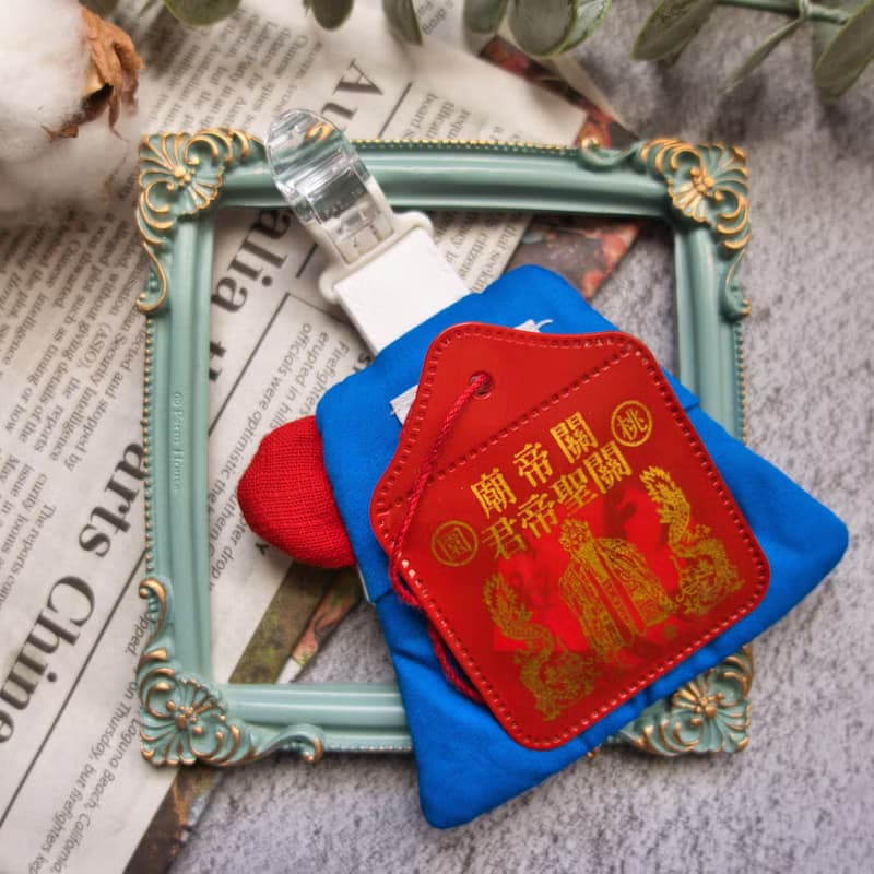 手工富士山平安符袋 Airtag/鑰匙保護套 名字刺繡 禮物包裝 香包