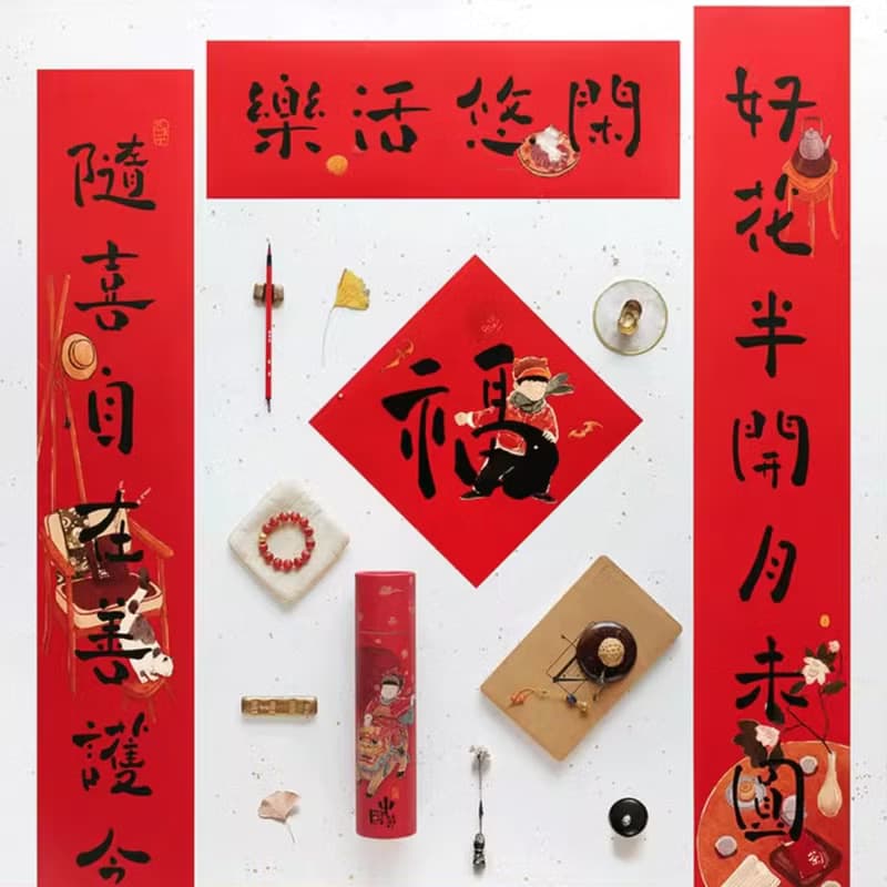2024龍年創意春聯 裝飾福字門貼