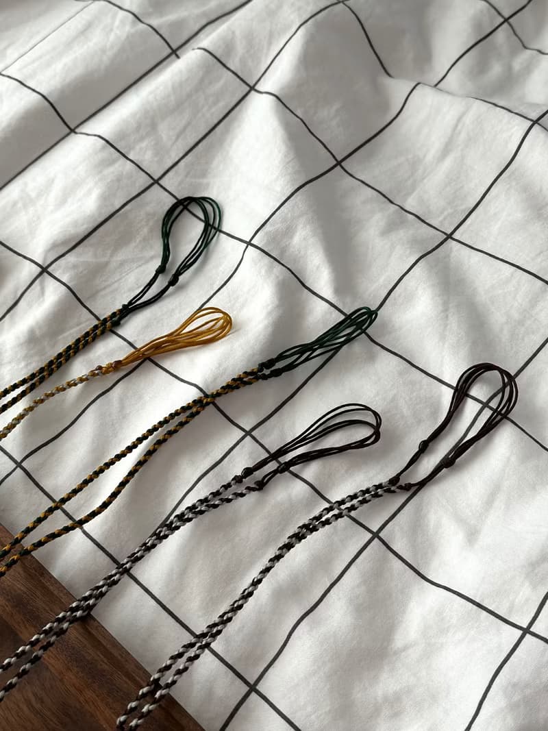 【復古】半寶石編織繩項鏈 古典款 男女配飾 生日聖誕禮物 記念日