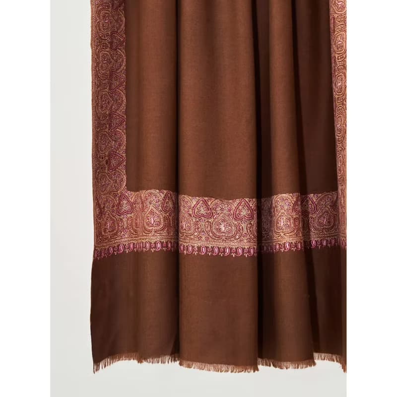 Hand Embroidered Dordar Pashmina 手工刺繡披肩 邊框款