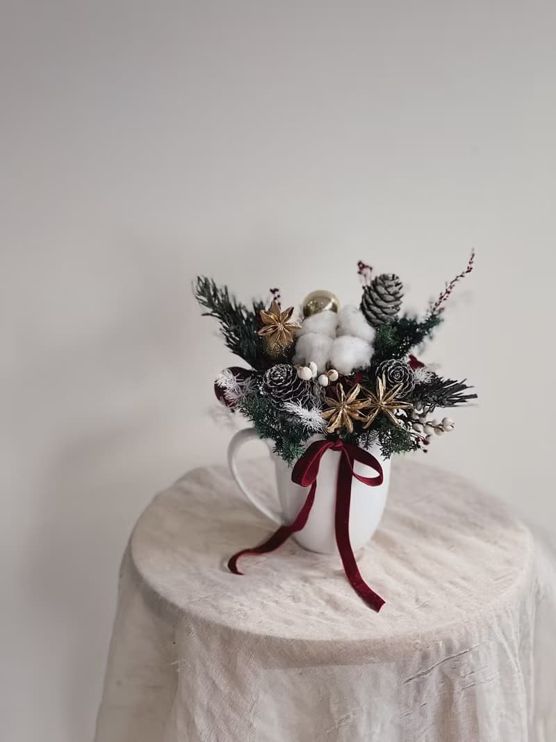 【永生玫瑰花盆花】• 情人節禮物/生日禮物/永生花/永生玫瑰花