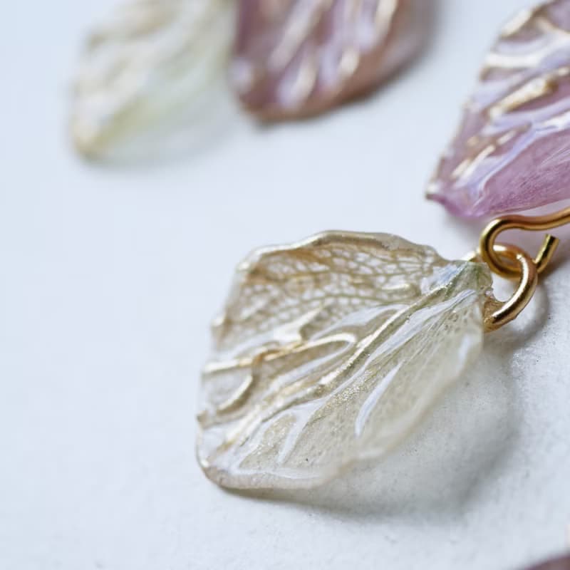 秋色あじさいjewelryピアスorイヤリング