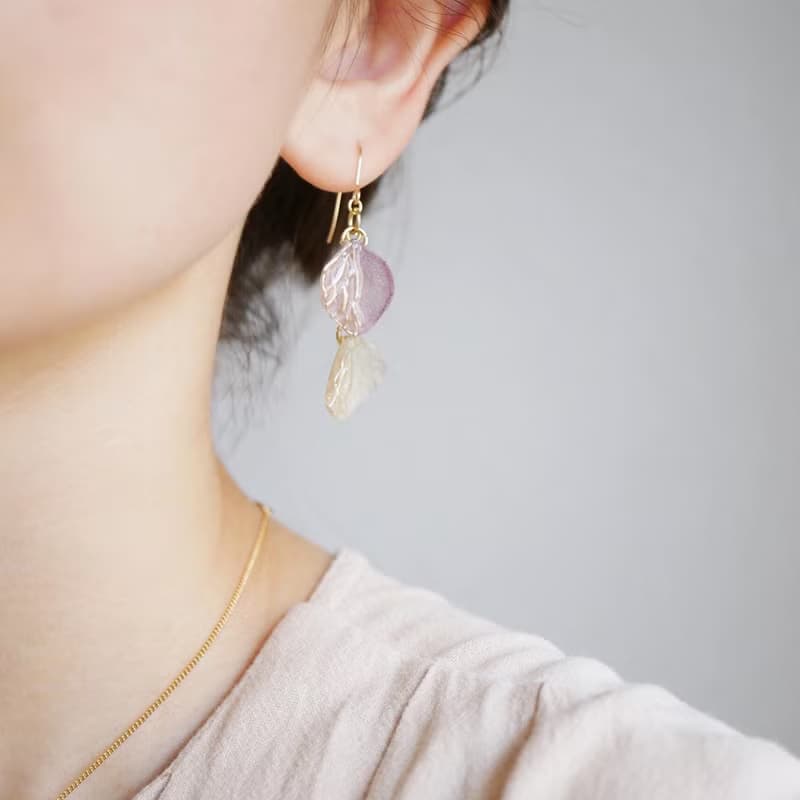 秋色あじさいjewelryピアスorイヤリング