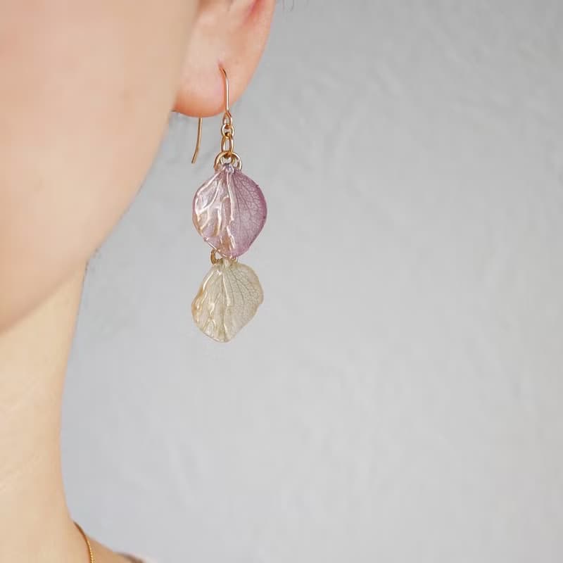 秋色あじさいjewelryピアスorイヤリング
