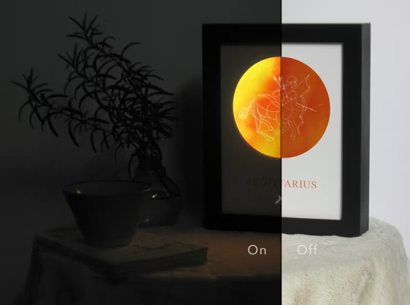 定製星座小夜燈 射手座  浪漫星空生日禮物 調光陪伴入眠床頭燈