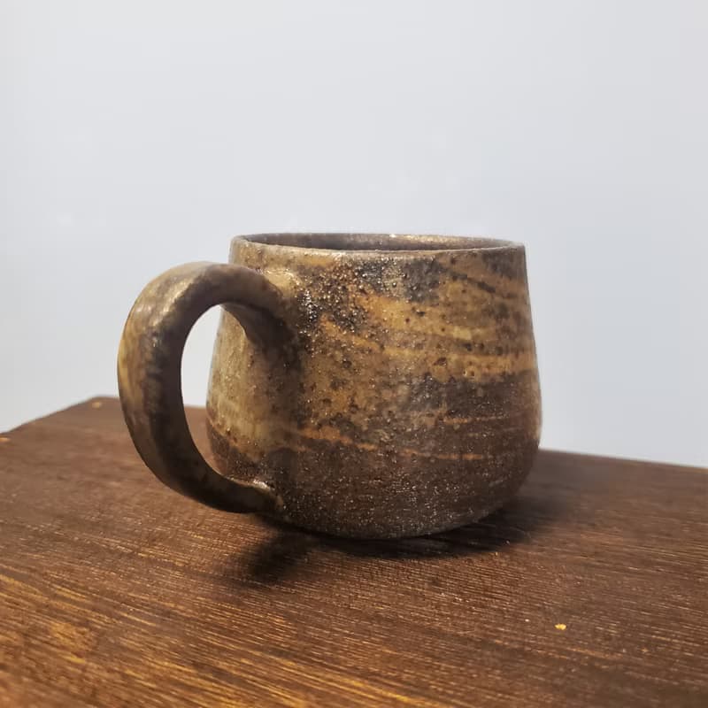 柴燒陶絞泥馬克杯 / 咖啡杯
