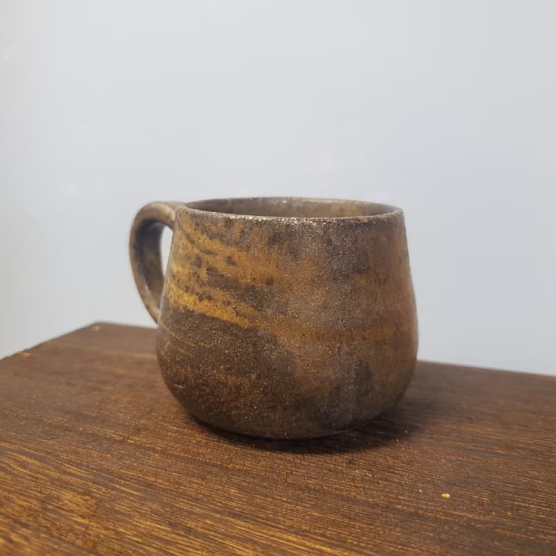 柴燒陶絞泥馬克杯 / 咖啡杯