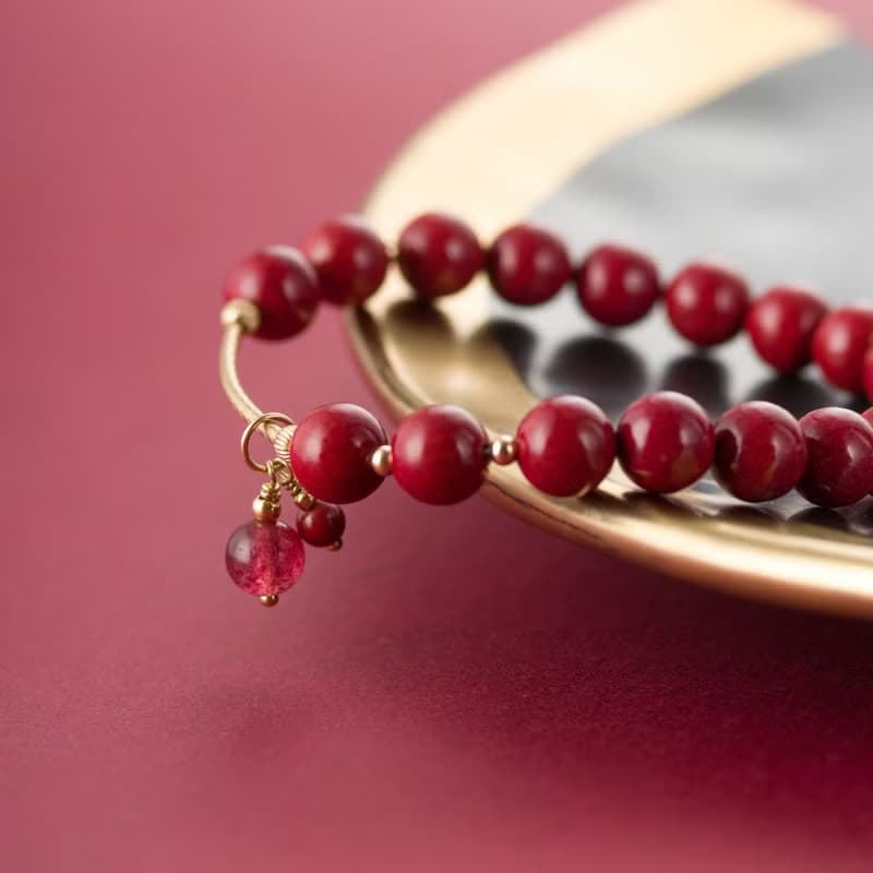 紫金砂硃砂14K包金手鍊 | 辟邪防小人新年禮物化太歲