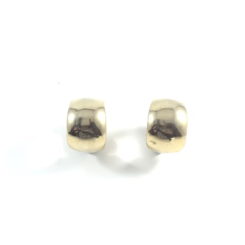 Vintage Gold Hoops 70' Clip On Earrings