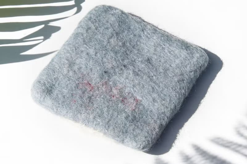 情人節禮物 聖誕交換禮物 羊毛氈杯墊 動物杯墊-下雪白熊吸水杯墊