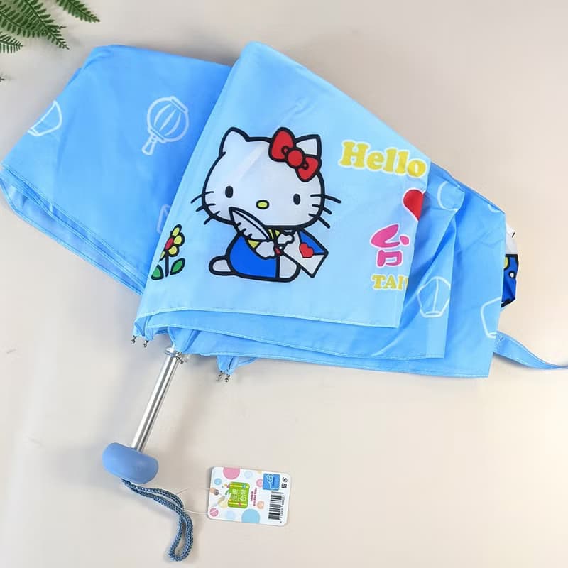 【漫遊台灣 X 三麗鷗】Hello Kitty 雨傘(台灣)+行李箱貼(總統府)