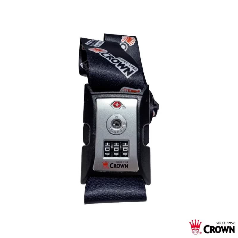 【CROWN】CROWN 皇冠捆箱帶/行李箱束帶 黑白色