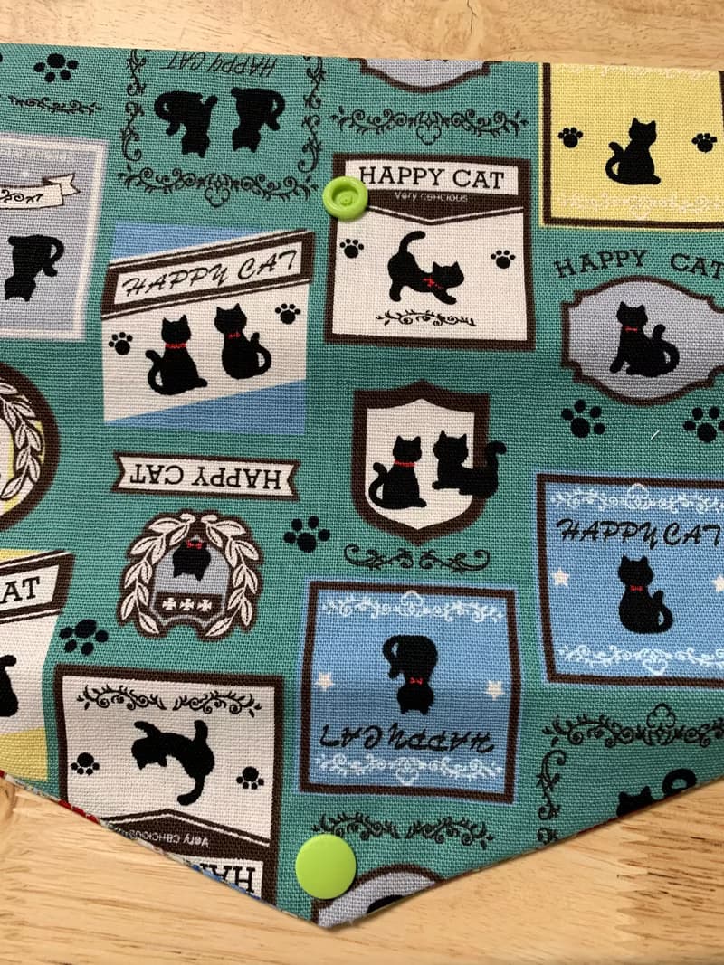 文青風環保純棉筷袋 快樂貓咪 氣質奶綠 日本 潮物 收納 手作餐具