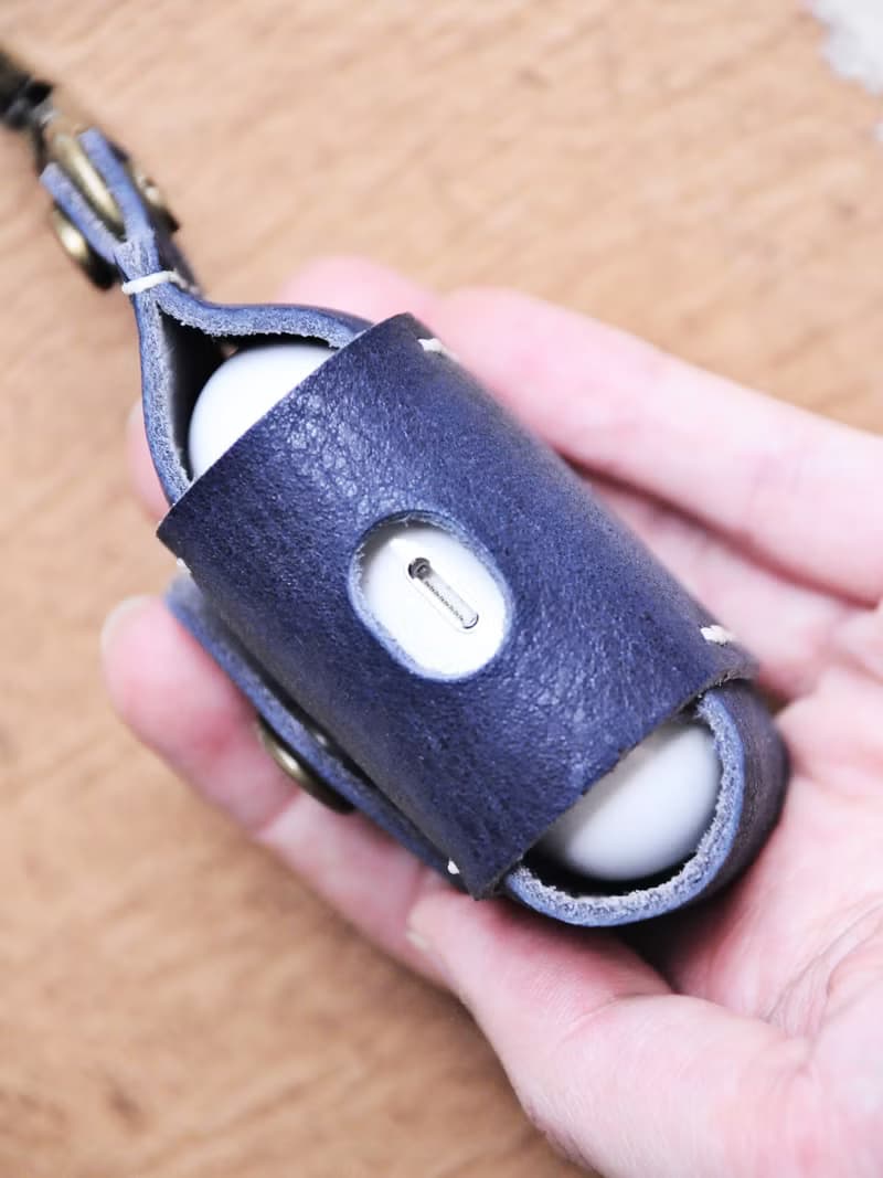 AirPods Pro保護套 好好縫 皮革材料包 鎖匙扣 意大利皮 皮革DIY