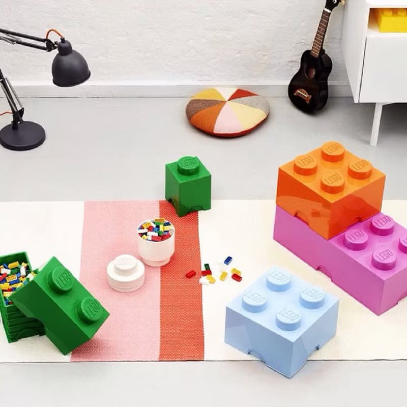 Room Copenhagen 樂高 LEGO 8凸收納盒-水藍(40041742)