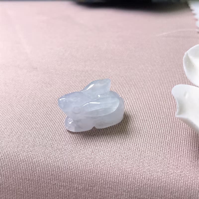 【錢兔似錦】冰種翡翠小兔子 | 天然緬甸玉A貨翡翠 | 送禮
