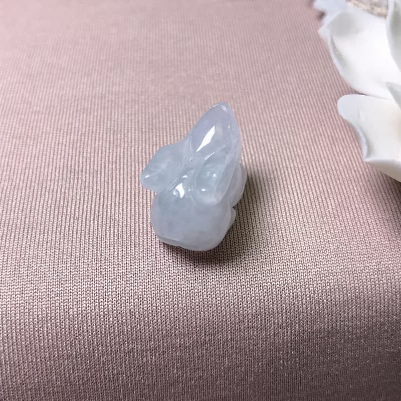 【錢兔似錦】冰種翡翠小兔子 | 天然緬甸玉A貨翡翠 | 送禮