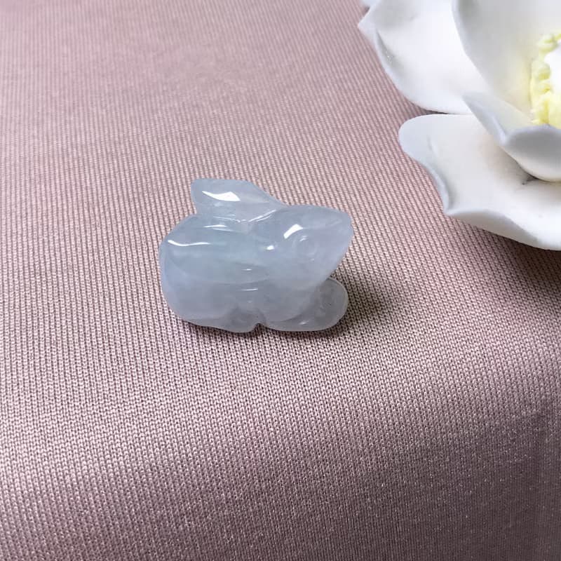 【錢兔似錦】冰種翡翠小兔子 | 天然緬甸玉A貨翡翠 | 送禮
