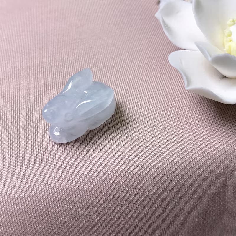 【錢兔似錦】冰種翡翠小兔子 | 天然緬甸玉A貨翡翠 | 送禮