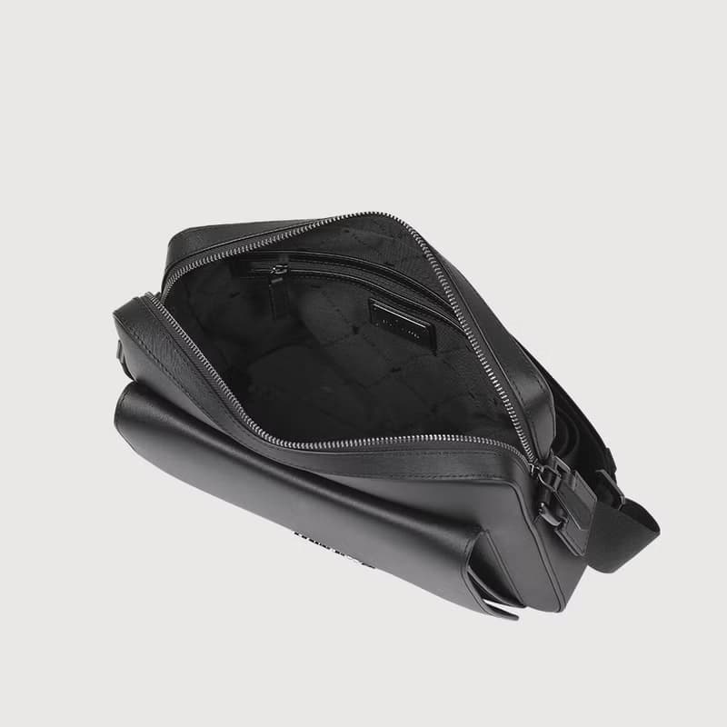 【滿3999送鑰匙圈】紐瓦斯 橫式斜背包-黑色/BF534-62-BK