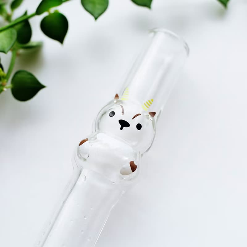 霧林造型玻璃吸管-山羊