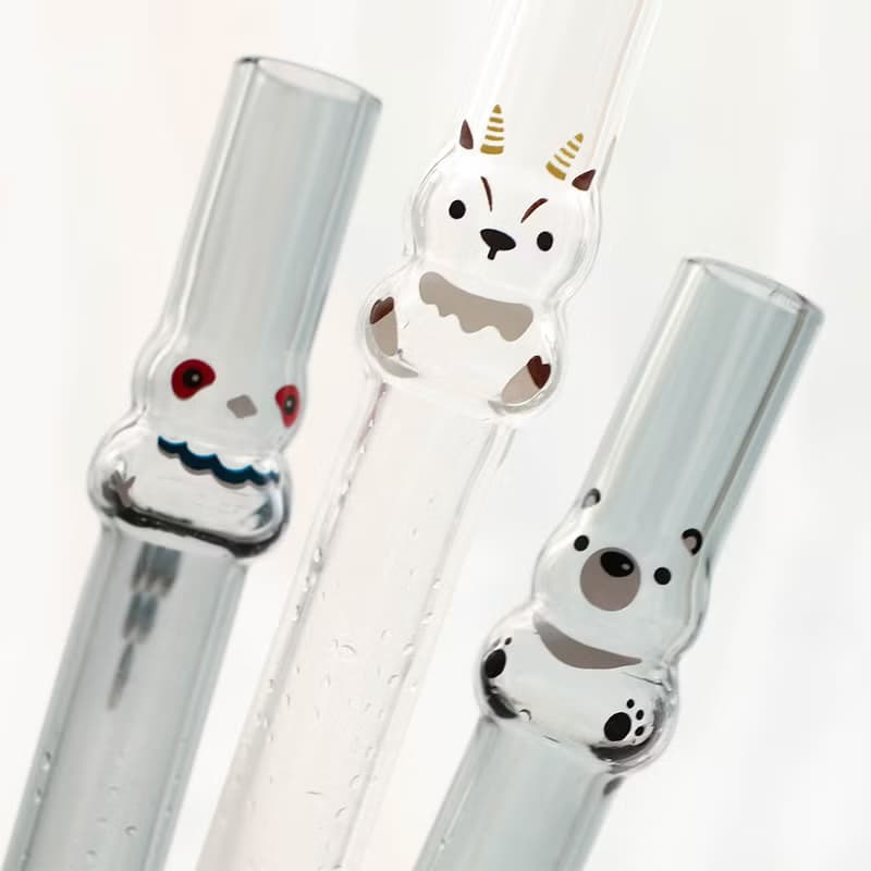 霧林造型玻璃吸管-山羊