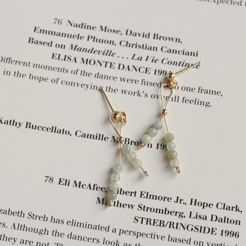 【禮物】I Care-天然緬甸翡翠耳環14KGF注金