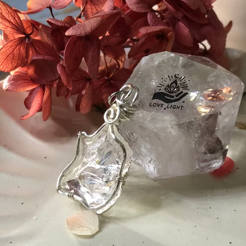 白水晶項鍊 天然水晶手作