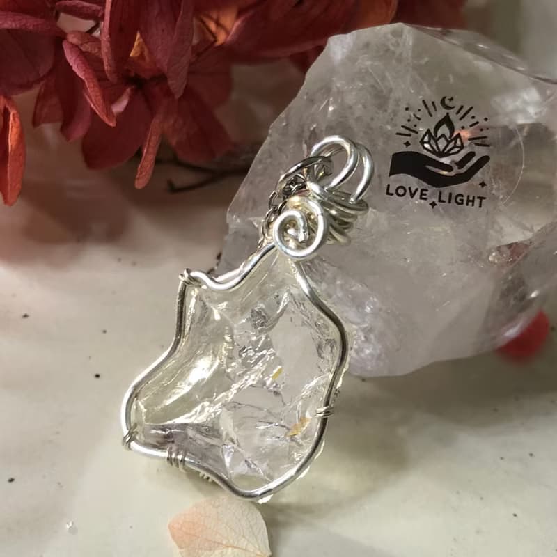 白水晶項鍊 天然水晶手作