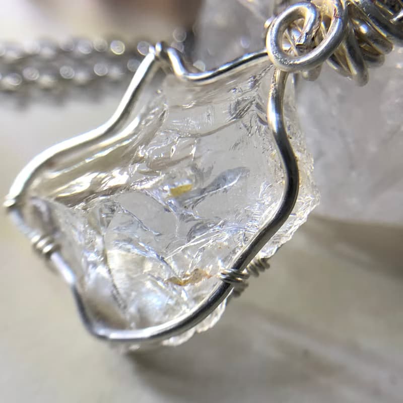白水晶項鍊 天然水晶手作