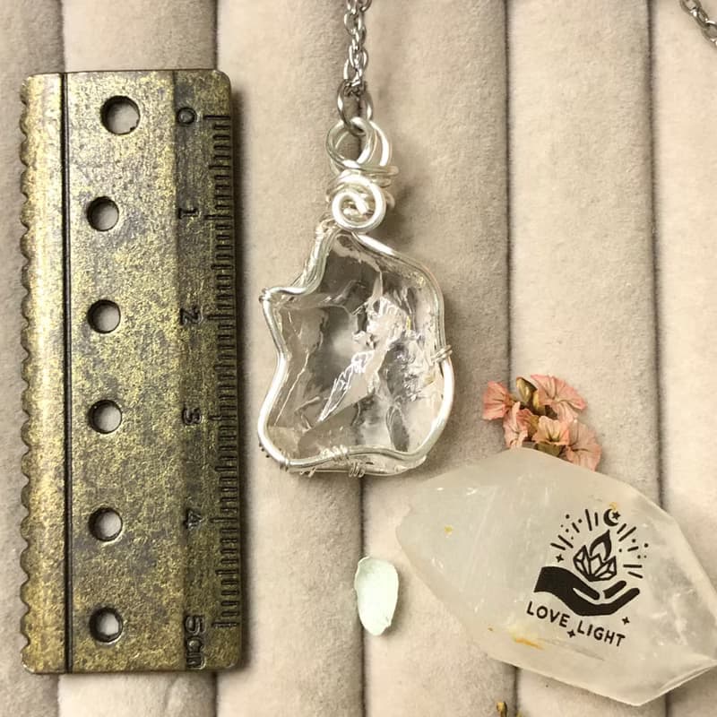 白水晶項鍊 天然水晶手作