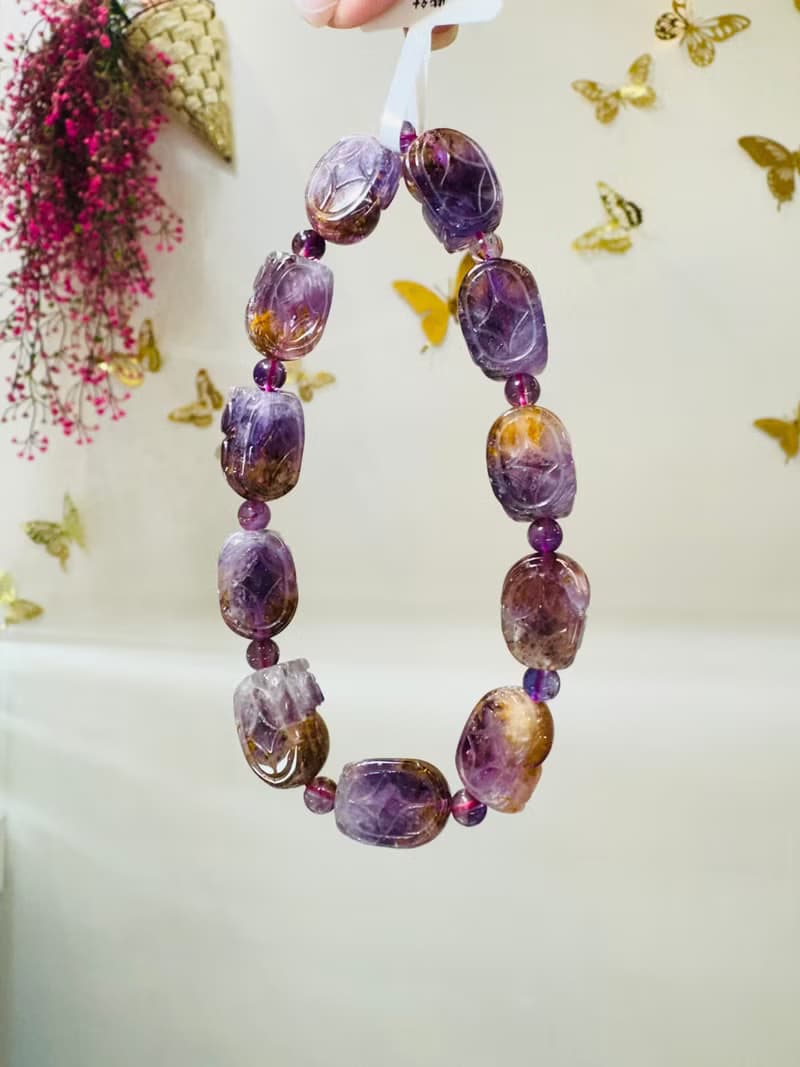 小資本天然貔貅紫鈦水晶15x11mm32.71g可通人體七輪提高靈性