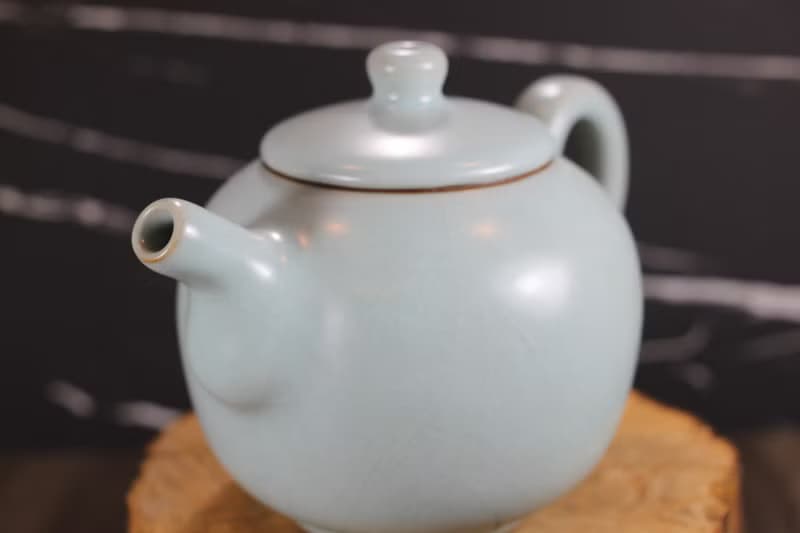 【母親節禮物】超大 天青汝窯 手工茶壺 鶯歌陶藝名家葉敏祥手作