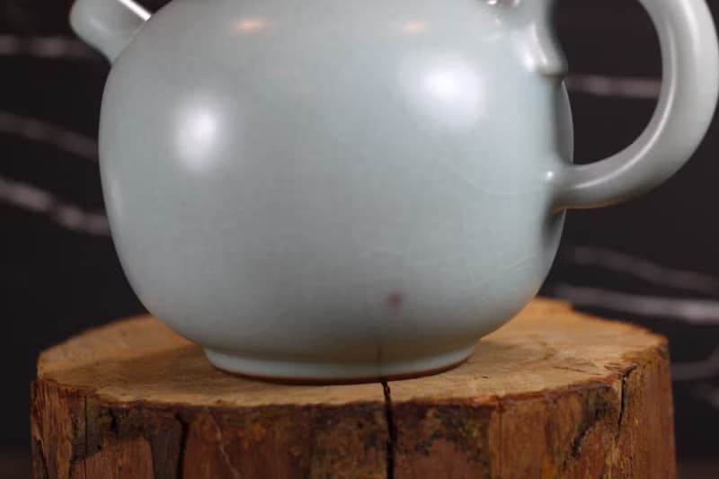 【母親節禮物】超大 天青汝窯 手工茶壺 鶯歌陶藝名家葉敏祥手作