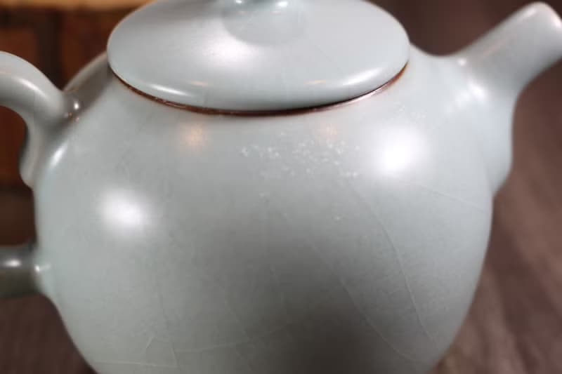 【母親節禮物】超大 天青汝窯 手工茶壺 鶯歌陶藝名家葉敏祥手作