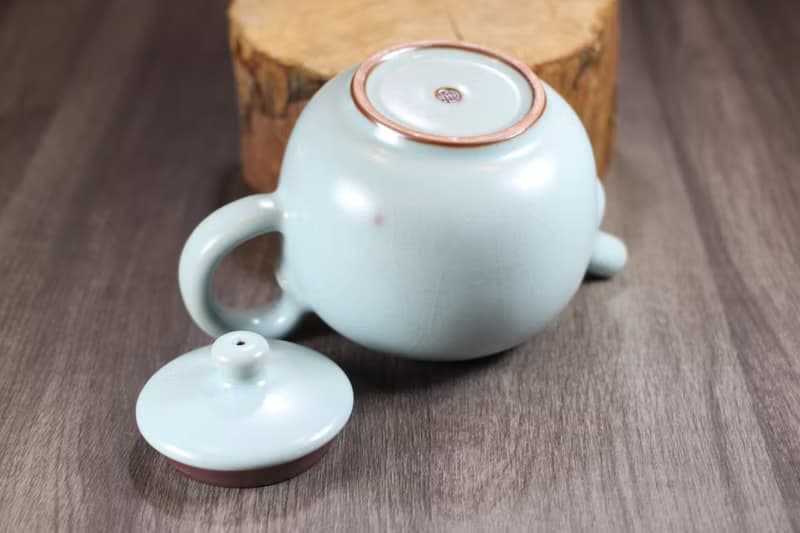 【母親節禮物】超大 天青汝窯 手工茶壺 鶯歌陶藝名家葉敏祥手作