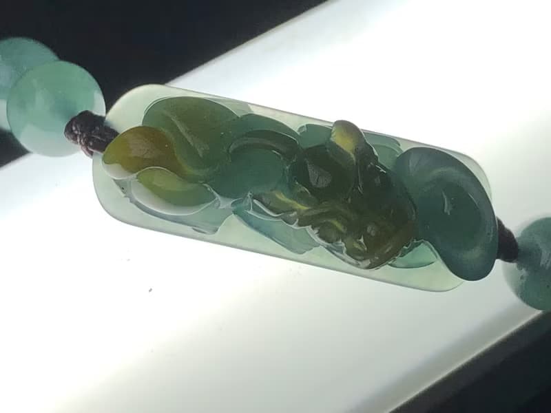 快速出貨 元寶貔貅 翡翠手鍊 招財 貔貅手鍊 藍水翡翠 免費開光