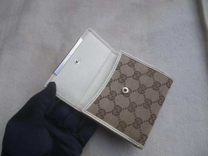 【老時光 OLD-TIME】早期二手老包義大利製GUCCI短皮夾
