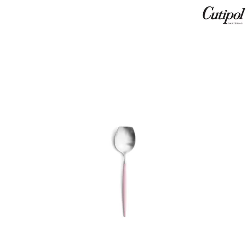 葡萄牙Cutipol GOA系列粉紅柄13cm糖匙