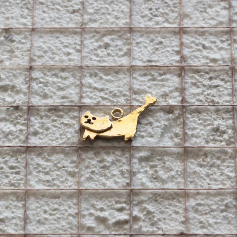 しっぽがハートねこ | ピアス | イヤリング | P570