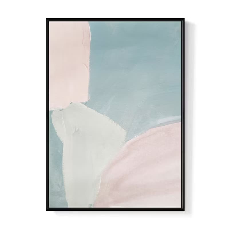 迷濛I - 土灰色抽象掛畫/簡約風佈置/居家佈置/臥室掛畫/邊櫃擺設