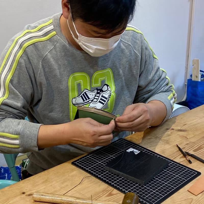 【體驗】【皮件手作】三角QQ折疊拉鍊可愛萬用包 聖誕節 一人成團