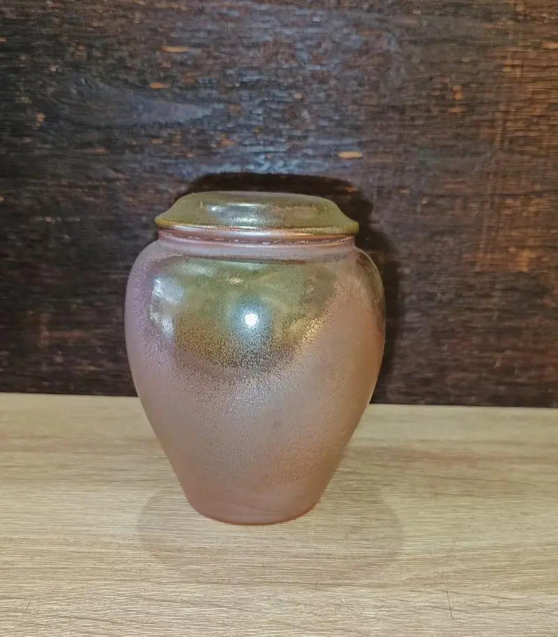 柴燒原礦陶二兩茶葉罐-鶯歌李玟叡