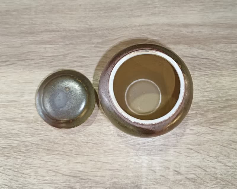 柴燒原礦陶二兩茶葉罐-鶯歌李玟叡