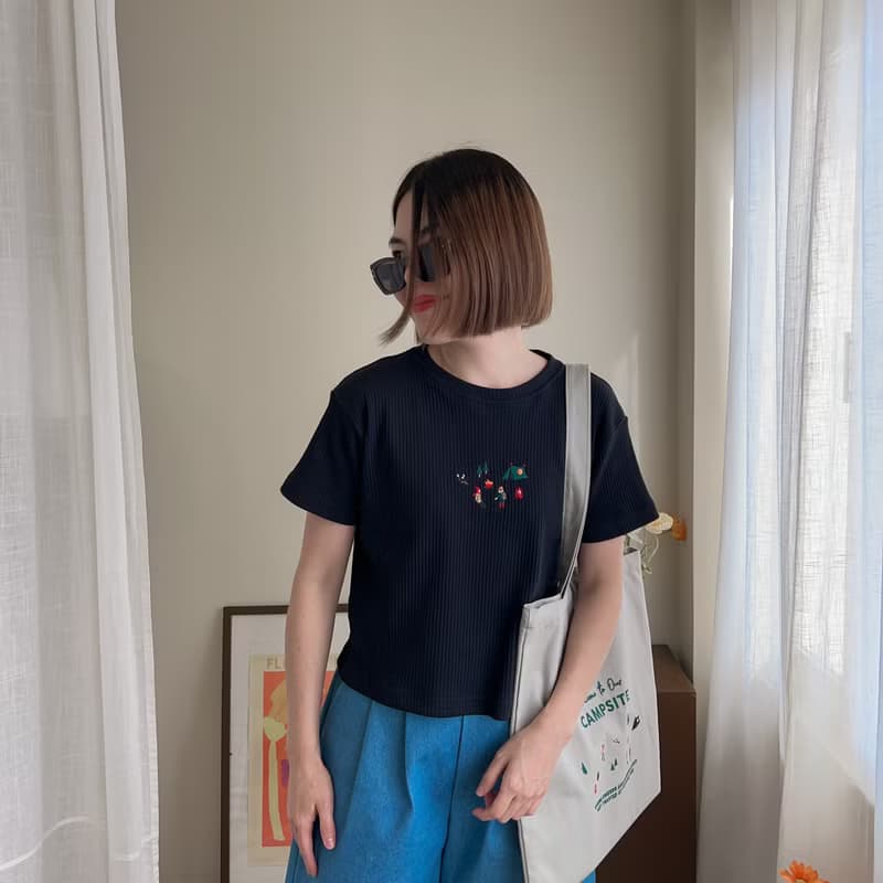 刺繡 Mini Tee : Camp