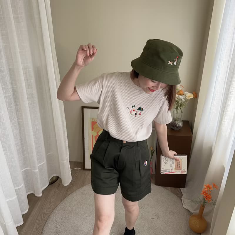 刺繡 Mini Tee : Camp