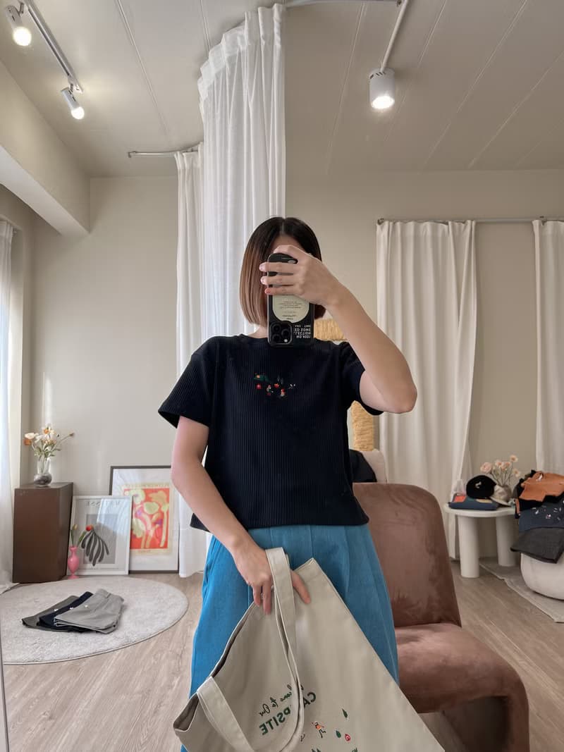 刺繡 Mini Tee : Camp