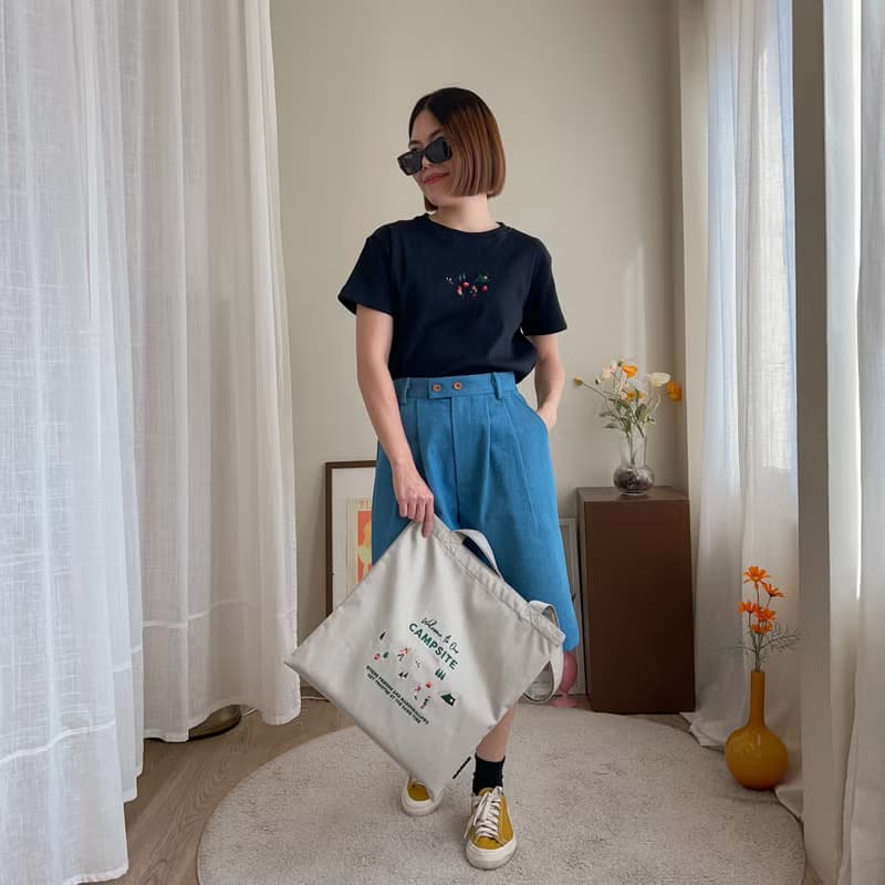 刺繡 Mini Tee : Camp